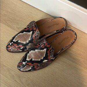 Madewell Women's Multicolor Snake Print Mules